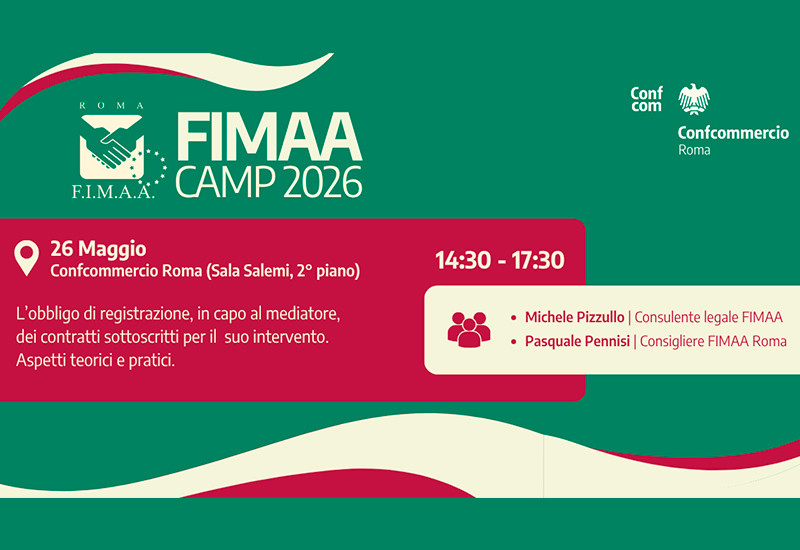 FIMAA CAMP 2026: a Roma l’incontro sulla registrazione dei contratti immobiliari